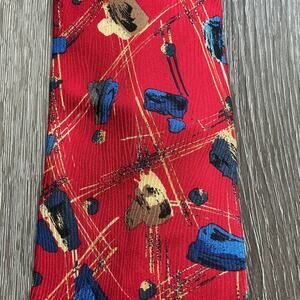 Maurizio Baldassari Milano 100% Silk Neck Tie Red‎ Primary Colors